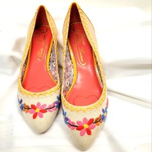 Poetic License Tiny Dancer Flat Shoes Bone Color